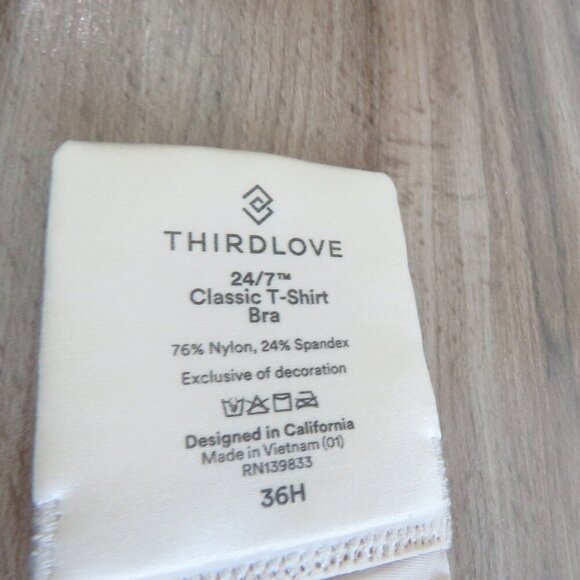 THIRDLOVE 24/7® Classic T-Shirt Bra in Taupe - Size 36H NWT - Picture 15 of 15